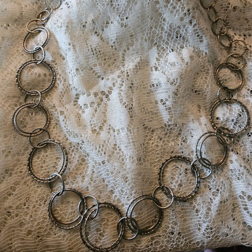 Silver Circle necklace